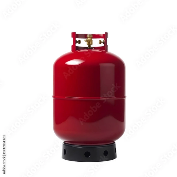 Fototapeta Photo of propane tank isolated on transparent background