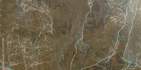 Fototapeta Elegant brown marble texture with intricate veining, creating a luxurious and sophisticated surface for interior design and architectural applications, adding depth and character