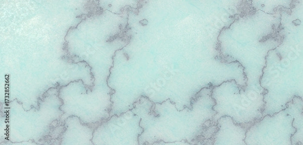 Fototapeta Elegant light turquoise marble texture with silver veins, creating a luxurious and sophisticated backdrop for various design projects and artistic endeavors