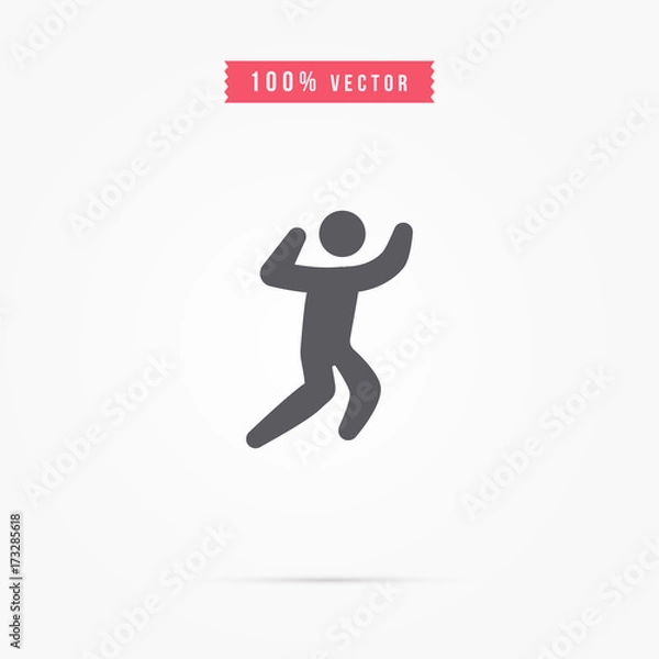 Obraz man dancing icon