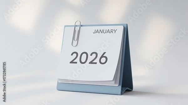 Obraz Plan your success now with a 2026 calendar for your business and personal life in the new year
