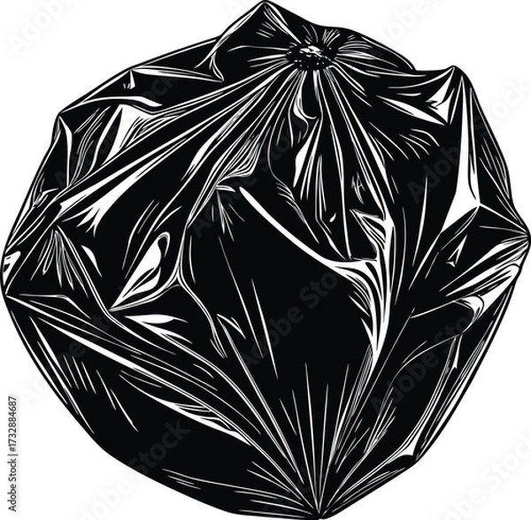 Obraz Solid black background, abstract dark void for creative design isolated on transparent background