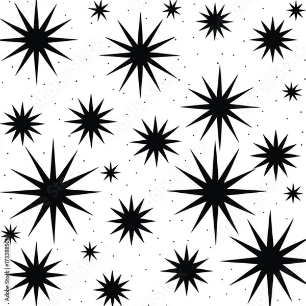 Obraz Simple solid black empty space background for design elements isolated on transparent background