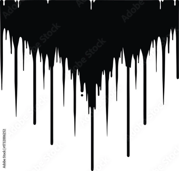 Obraz Solid black empty background texture for creative design uses isolated on transparent background