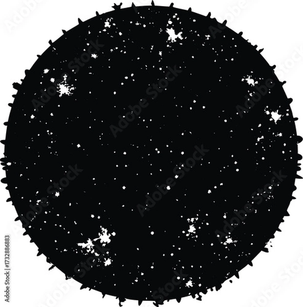 Obraz Solid black background texture or abstract empty space backdrop isolated on transparent background