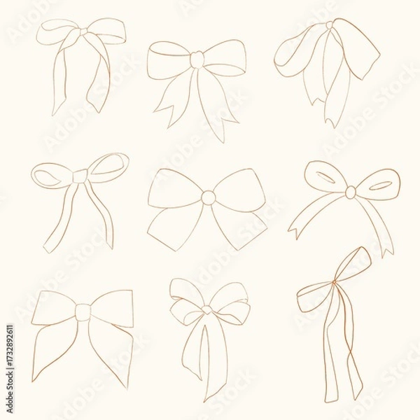 Fototapeta seamless cute pattern with bows