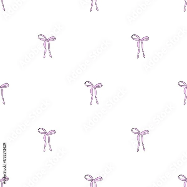 Fototapeta seamless cute pattern with bows