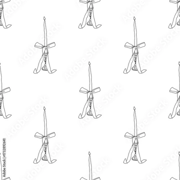 Fototapeta seamless cute pattern with bows