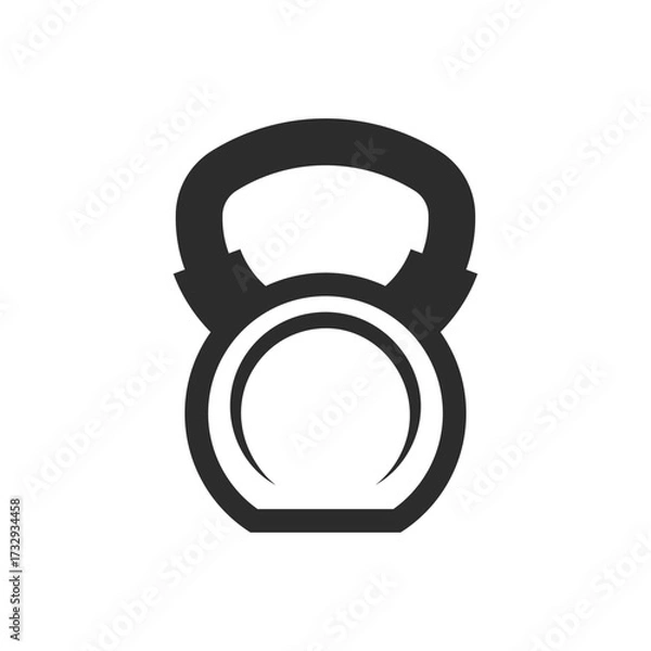 Obraz kettlebell vector icon