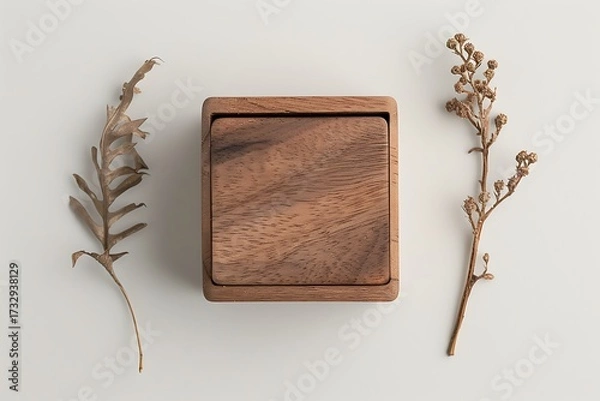 Fototapeta Wooden box on table high resolution picture