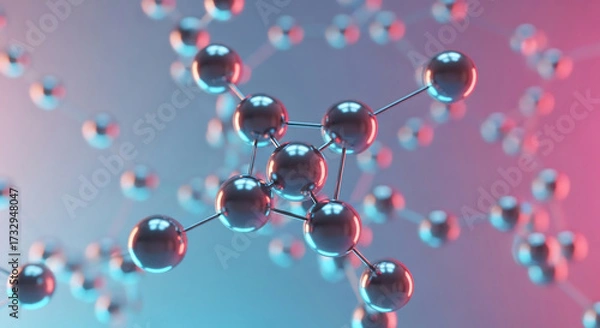 Obraz Molecular structure representation