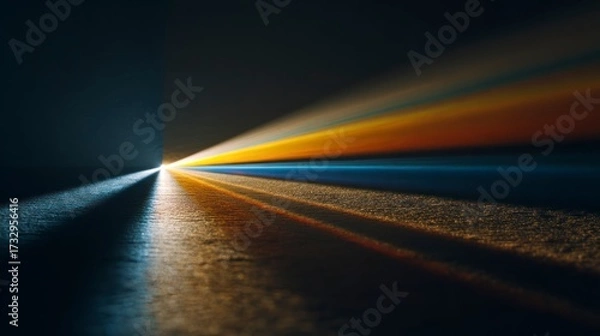 Obraz Abstract light beam pathway