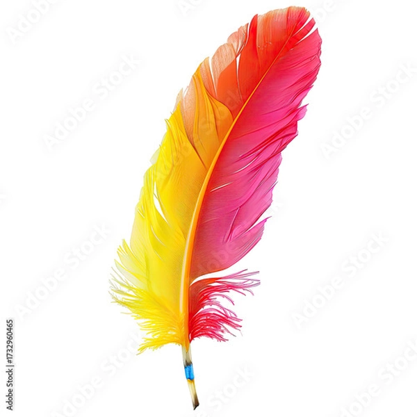 Obraz Vibrant colorful feather