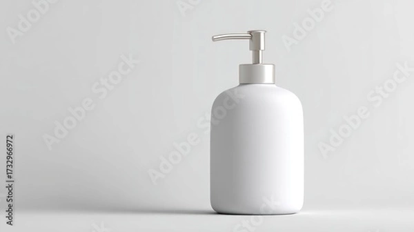 Obraz Blank white soap dispenser