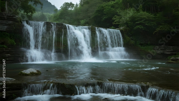 Fototapeta Jungle Waterfall