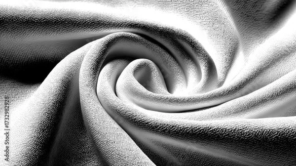 Obraz Soft fabric swirling gracefully to create a visually appealing texture in natural