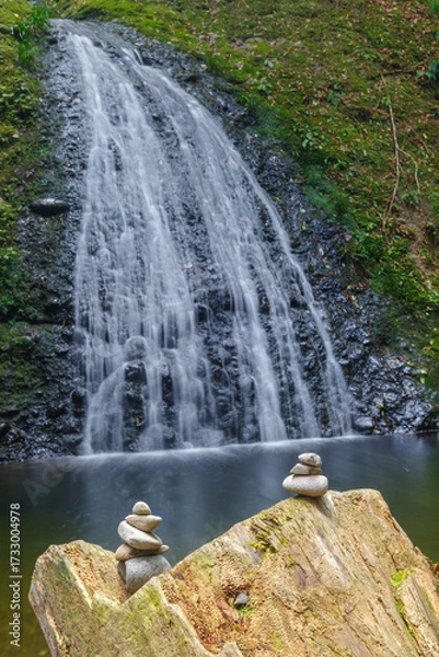 Obraz 阿寺の七滝（愛知県新城市）