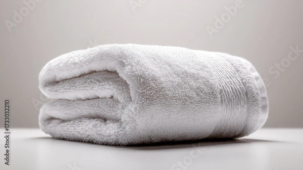 Obraz Folded white plush towel