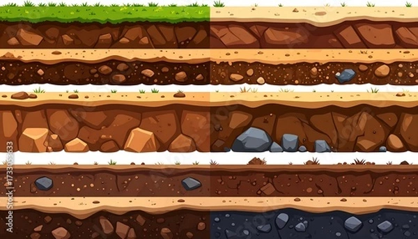 Obraz Layered earth textures