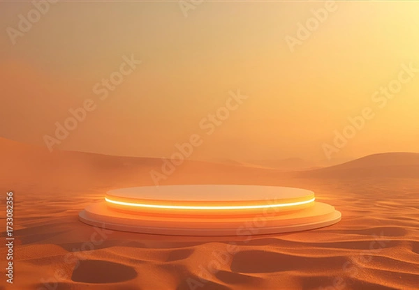 Obraz Desert-themed display stand.