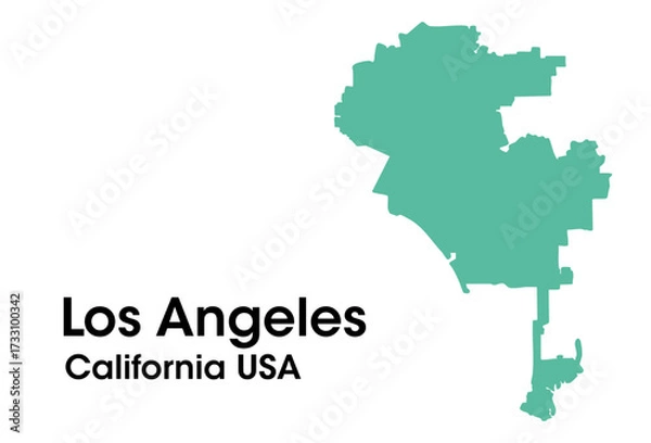 Obraz los angeles usa map