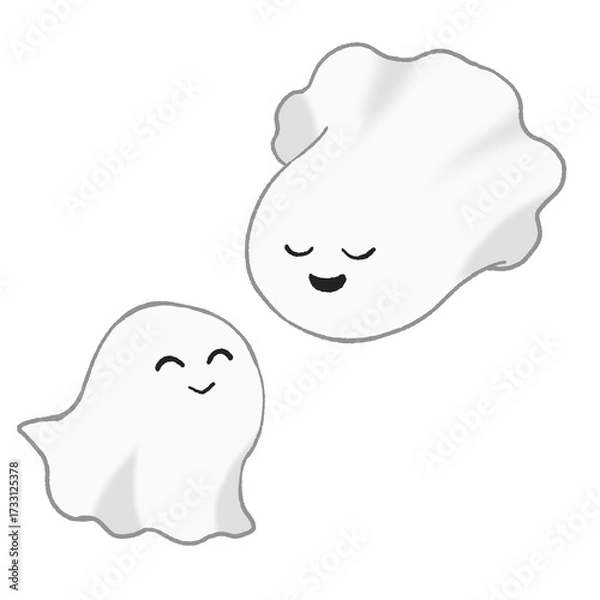 Obraz 語り合うオバケ