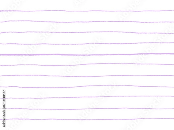 Fototapeta 手描き背景　ボーダー　パープル　色鉛筆