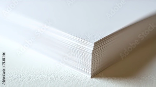 Fototapeta Professional Business Card on White Background with Metallic Details