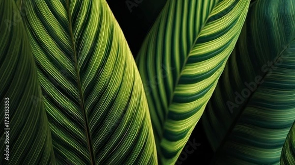 Fototapeta Abstract Green Nature Concept with Textures and Patterns