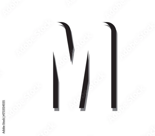 Fototapeta vector illustration of an abstract alphabet