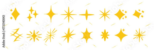 Fototapeta Star icon set PNG with filled and outlined styles, perfect for ratings, favorites, and UI design in apps and websites, vector illustration 