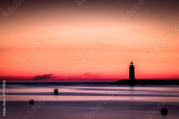 Obraz Sunset and Lighthouse