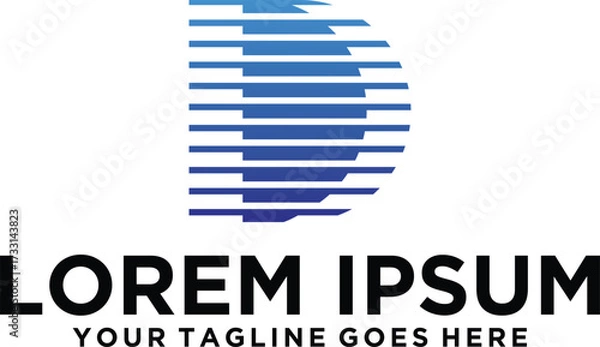 Obraz Letter D Construction Financial logo