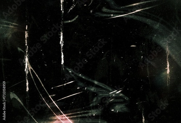 Fototapeta Retro photo Film grainy grunge noise texture damaged effect, abstract grainy light leaks bokeh shaped scratches dust overlay effect, grunge rough noisy background, digital noise background 
