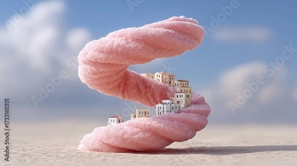 Fototapeta Exploring the Enchanting Trends of Christmas 2025: Nostalgic Kitsch Meets Modern Design Amidst Dreamy Skies