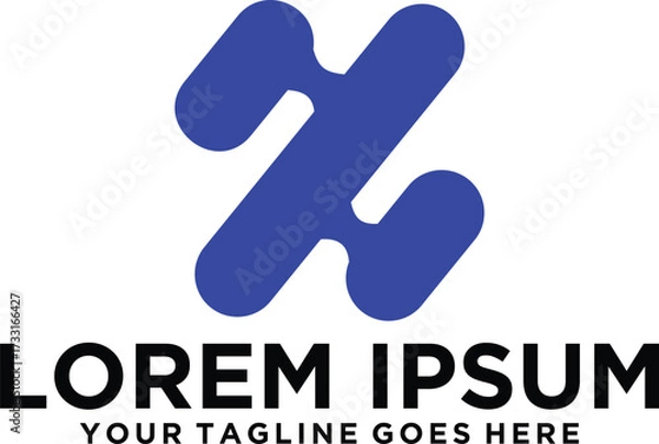 Obraz Point Connection Letter Z logo