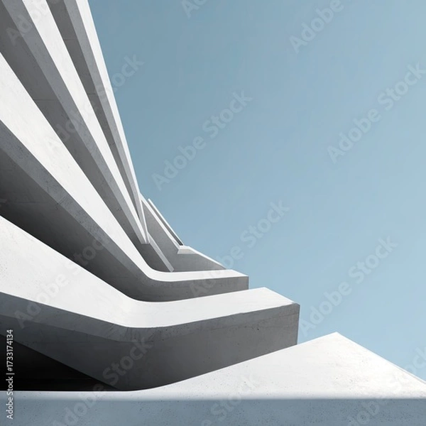 Fototapeta Futuristic Modern Architectural Structure