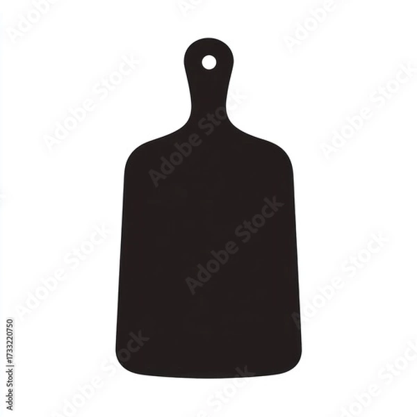 Fototapeta Black rectangular cutting board