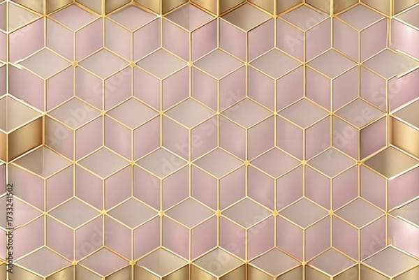 Fototapeta seamless pattern of geometric shapes