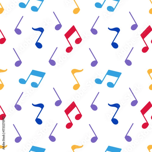 Fototapeta seamless pattern of colorful tone symbols