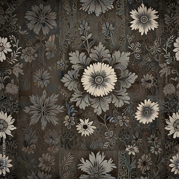 Obraz vintage floral background