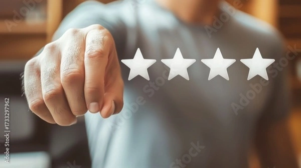 Fototapeta Positive feedback rating