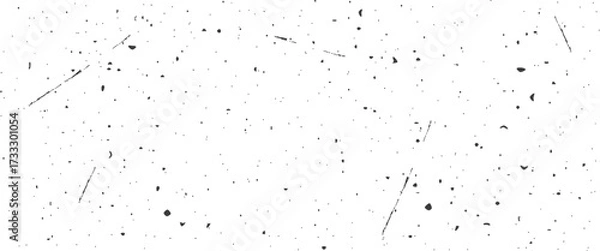 Fototapeta Speckled gritty background. Monochrome texture of stains, scratches, crack. Subtle halftone grunge urban pattern. Vector illustration.