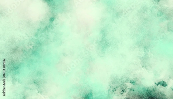Fototapeta Soft Aqua Green Cloudy Texture Background
