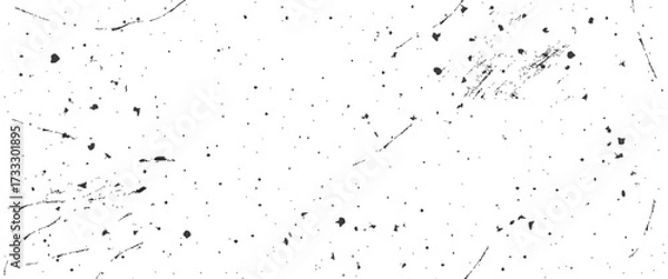 Fototapeta Speckled gritty background. White paper grunge backdrop with dust and dirt. Distress grain background. Vector illustration.