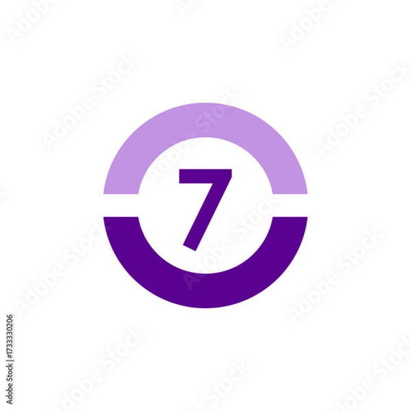 Fototapeta Number icon vector illustration. Infographic number icon vector. number icon vector