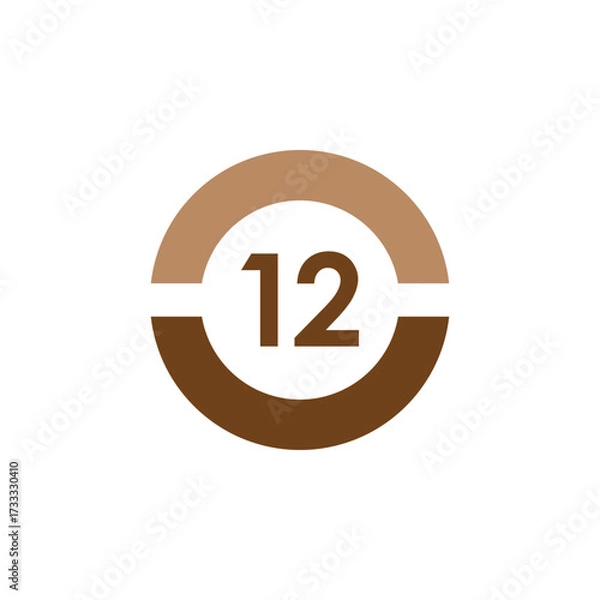Fototapeta Number icon vector illustration. Infographic number icon vector. number icon vector