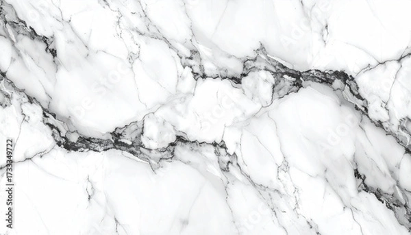 Fototapeta Marble overlay texture, high-resolution veins and natural stone details, isolated on transparent background