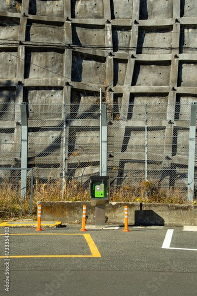 Obraz 駐車場の公衆電話