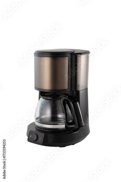 Obraz Coffee maker machine isolated on white background.